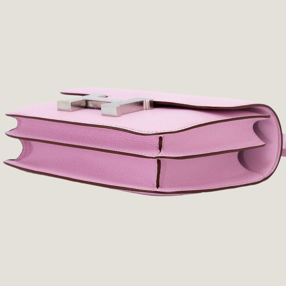 Arvelle Crossbody 19 Woodland Mauve Cross-Grain Calfskin - Arvelle Paris